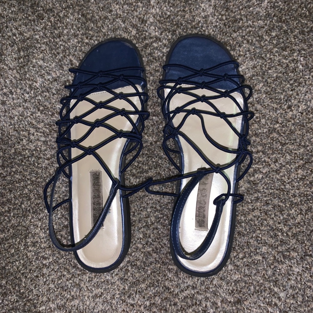 Blue sandals